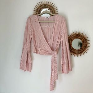 Jack by BB Dakota Bell Sleeve Wrap Top